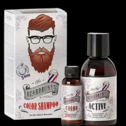 Parta- ja hiusväri tummanruskea